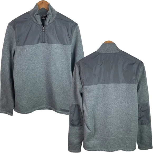 B2 Mens Michael Michael Kors Designer 1/4 Zip Fleece Pullover Jacket S - Picture 1 of 7